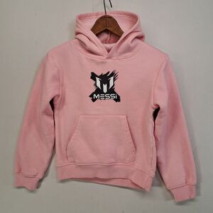 Messi Collection Hoodie Pink Youth Small Inter Miami Style Soccer Pullover